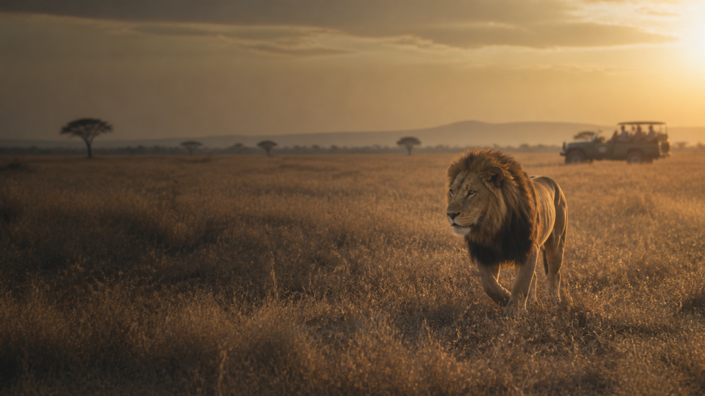 sa safaris luxury lion hero